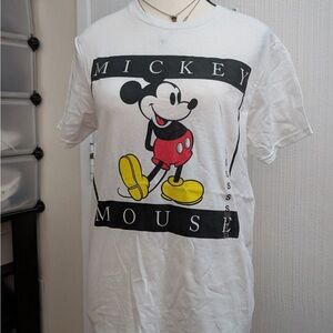 Disney Mickey Mouse White Short Sleeve Tee